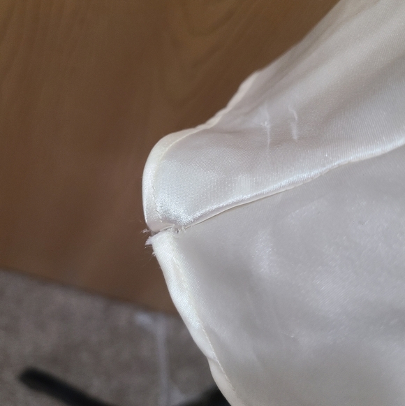 Cinema Etoile Ivory Satin Lace Crochet Sleepwear Slip Tank Top Lingerie - Picture 3 of 5